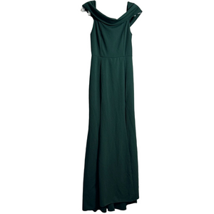 Windsor Green Cowl Neck Strapless Gown